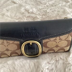 Coach Black and Brown Wallet